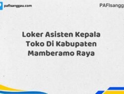 Loker Asisten Kepala Toko Di Kabupaten Mamberamo Raya Maret Tahun 2025