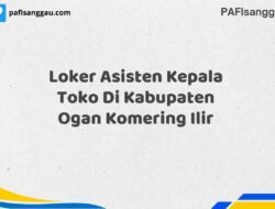 Loker Asisten Kepala Toko Di Kabupaten Ogan Komering Ilir Maret Tahun 2025 (Cek Segera)