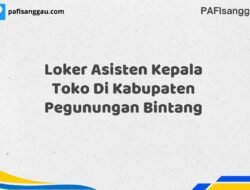 Loker Asisten Kepala Toko Di Kabupaten Pegunungan Bintang Maret Tahun 2025 (Cek Sekarang)
