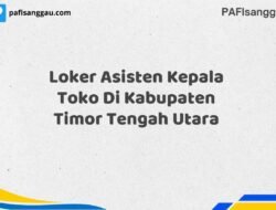 Loker Asisten Kepala Toko Di Kabupaten Timor Tengah Utara Maret Tahun 2025 (Cek Sekarang)