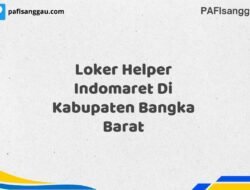 Loker Helper Indomaret Di Kabupaten Bangka Maret Tahun 2025 (Lamar Sekarang)