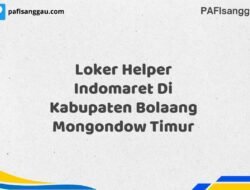 Loker Helper Indomaret Di Kabupaten Bolaang Mongondow Timur Tahun 2025 (Ambil Peluang, Daftar Sekarang)