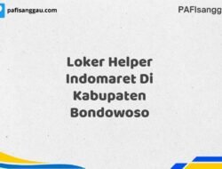 Loker Helper Indomaret Di Kabupaten Bondowoso Maret Tahun 2025 (Segera)