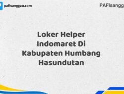 Loker Helper Indomaret Di Kabupaten Humbang Hasundutan Maret Tahun 2025 (Cek Segera)