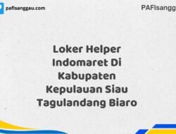 Loker Helper Indomaret Di Kabupaten Kepulauan Siau Tagulandang Biaro Maret Tahun 2025 (Apply Now)