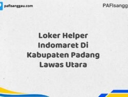 Loker Helper Indomaret Di Kabupaten Padang Maret Tahun 2025 (Segera)