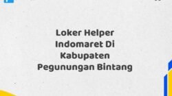 Loker Helper Indomaret Di Kabupaten Pegunungan Bintang