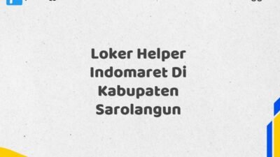 Loker Helper Indomaret Di Kabupaten Sarolangun