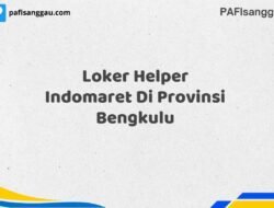 Loker Helper Indomaret Di Provinsi Bengkulu Maret Tahun 2025 (Cek Sekarang)