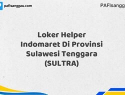 Loker Helper Indomaret Di Provinsi Sulawesi Tenggara (SULTRA) Tahun 2025 (Tahun Baru, Kesempatan Baru! Daftar Sekarang)