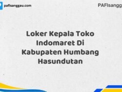Loker Kepala Toko Indomaret Di Kabupaten Humbang Hasundutan Maret Tahun 2025 (Apply Now)