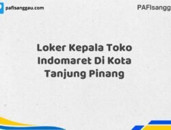 Loker Kepala Toko Indomaret Di Kota Tanjung Pinang Maret Tahun 2025 (Lamar Sekarang)