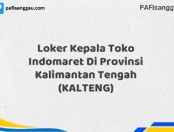 Loker Kepala Toko Indomaret Di Provinsi Kalimantan Tengah (KALTENG) Tahun 2025 (Segera Daftar Sebelum Terlambat)