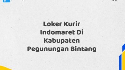 Loker Kurir Indomaret Di Kabupaten Pegunungan Bintang