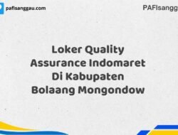 Loker Quality Assurance Indomaret Di Kabupaten Bolaang Mongondow Maret Tahun 2025 (Lamar Sekarang)