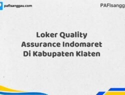 Loker Quality Assurance Indomaret Di Kabupaten Klaten Tahun 2025 (Pendaftaran Hanya Terbuka Beberapa Waktu)