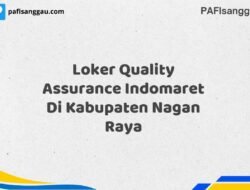 Loker Quality Assurance Indomaret Di Kabupaten Nagan Raya Tahun 2025 (Jangan Lewatkan, Daftar Sekarang)