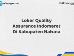 Loker Quality Assurance Indomaret Di Kabupaten Natuna Maret Tahun 2025 (Segera)