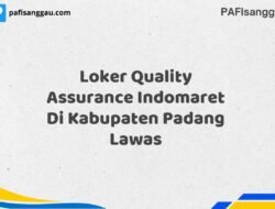 Loker Quality Assurance Indomaret Di Kabupaten Padang Lawas Tahun 2025 (Pendaftaran Dibuka Sekarang)