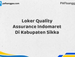 Loker Quality Assurance Indomaret Di Kabupaten Sikka Maret Tahun 2025 (Segera)