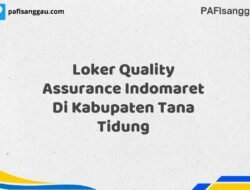 Loker Quality Assurance Indomaret Di Kabupaten Tana Tidung Maret Tahun 2025 (Cek Sekarang)