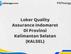 Loker Quality Assurance Indomaret Di Provinsi Kalimantan Selatan (KALSEL) Tahun 2025 (Pendaftaran Dibuka Sekarang)