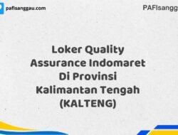 Loker Quality Assurance Indomaret Di Provinsi Kalimantan Tengah (KALTENG) Tahun 2025 (Lamar Sekarang)