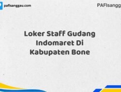 Loker Staff Gudang Indomaret Di Kabupaten Bone Maret Tahun 2025 (Segera)