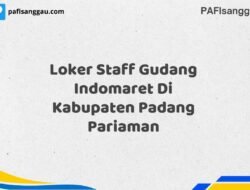 Loker Staff Gudang Indomaret Di Kabupaten Padang Pariaman Tahun 2025 (Jangan Lewatkan, Daftar Sekarang)