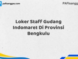 Loker Staff Gudang Indomaret Di Provinsi Bengkulu Maret Tahun 2025 (Cek Segera)