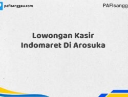 Lowongan Kasir Indomaret Di Arosuka Tahun 2025 (Apply Now)