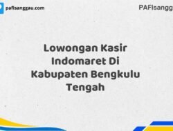 Lowongan Kasir Indomaret Di Kabupaten Bengkulu Tengah Tahun 2025 (Ayo Bergabung, Daftar Sekarang)