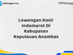Lowongan Kasir Indomaret Di Kabupaten Kepulauan Anambas Tahun 2025 (Ayo Bergabung, Daftar Sekarang)
