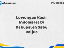 Lowongan Kasir Indomaret Di Kabupaten Sabu Raijua Maret Tahun 2025 (Lamar Sekarang)