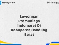 Lowongan Pramuniaga Indomaret Di Kabupaten Bandung Maret Tahun 2025 (Apply Now)