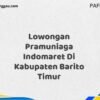 Lowongan Pramuniaga Indomaret Di Kabupaten Barito Timur Maret Tahun 2025 (Segera)