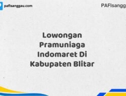 Lowongan Pramuniaga Indomaret Di Kabupaten Blitar Tahun 2025 (Ayo Bergabung, Daftar Sekarang)