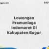 Lowongan Pramuniaga Indomaret Di Kabupaten Bogor Maret Tahun 2025 (Cek Sekarang)