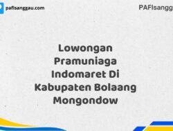 Lowongan Pramuniaga Indomaret Di Kabupaten Bolaang Mongondow Tahun 2025 (Kesempatan Terbatas, Daftar Sekarang)