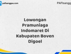 Lowongan Pramuniaga Indomaret Di Kabupaten Boven Digoel Tahun 2025 (Segera Daftar Sebelum Terlambat)