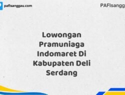 Lowongan Pramuniaga Indomaret Di Kabupaten Deli Serdang Maret Tahun 2025 (Cek Sekarang)