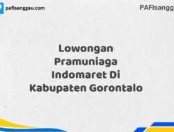 Lowongan Pramuniaga Indomaret Di Kabupaten Gorontalo Tahun 2025 (Ambil Kesempatan, Segera Daftar)