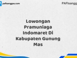 Lowongan Pramuniaga Indomaret Di Kabupaten Gunung Mas Maret Tahun 2025 (Cek Segera)