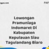 Lowongan Pramuniaga Indomaret Di Kabupaten Kepulauan Siau Tagulandang Biaro Maret Tahun 2025 (Cek Segera)