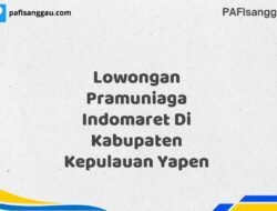 Lowongan Pramuniaga Indomaret Di Kabupaten Kepulauan Yapen Maret Tahun 2025 (Cek Segera)