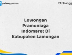 Lowongan Pramuniaga Indomaret Di Kabupaten Lamongan Tahun 2025 (Ayo Bergabung, Daftar Sekarang)