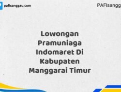 Lowongan Pramuniaga Indomaret Di Kabupaten Manggarai Timur Tahun 2025 (Info Penting, Daftar Segera)