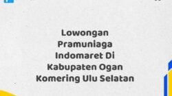 Lowongan Pramuniaga Indomaret Di Kabupaten Ogan Komering Ulu Selatan