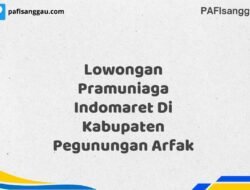 Lowongan Pramuniaga Indomaret Di Kabupaten Pegunungan Arfak Tahun 2025 (Ayo Daftar, Jangan Sampai Terlewat)