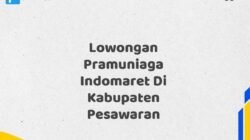 Lowongan Pramuniaga Indomaret Di Kabupaten Pesawaran